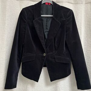 Black Velvet Blazer EUC Sz 6